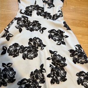 Floral Black and White Dress new with tags